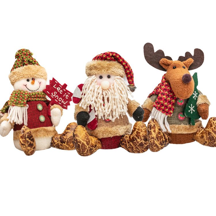 nuevos estilos de Navidad muñecos de peluche de 25 cm de Santa Claus de