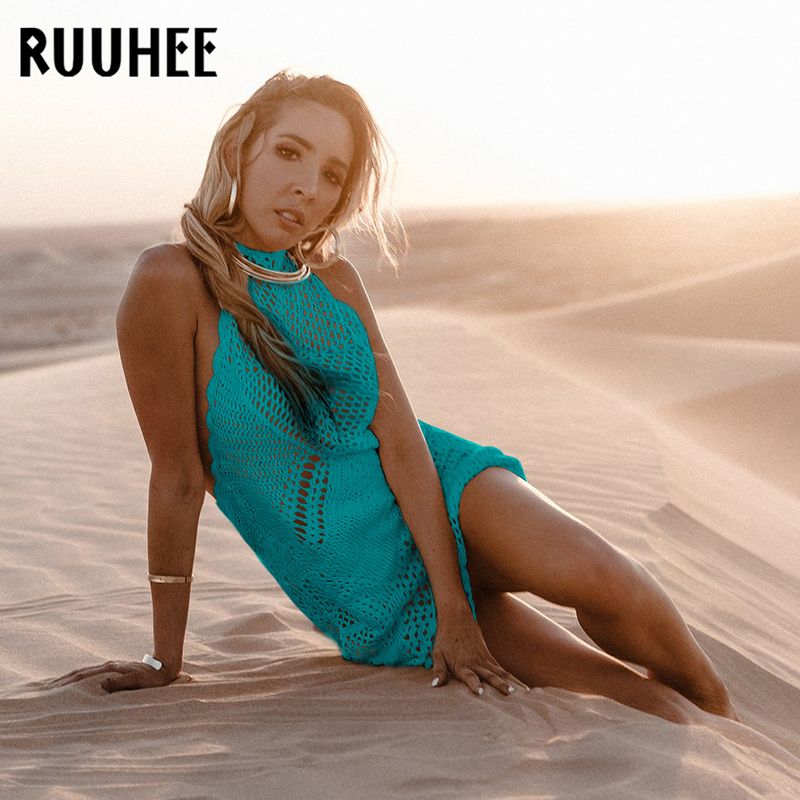 halter neck beach cover up