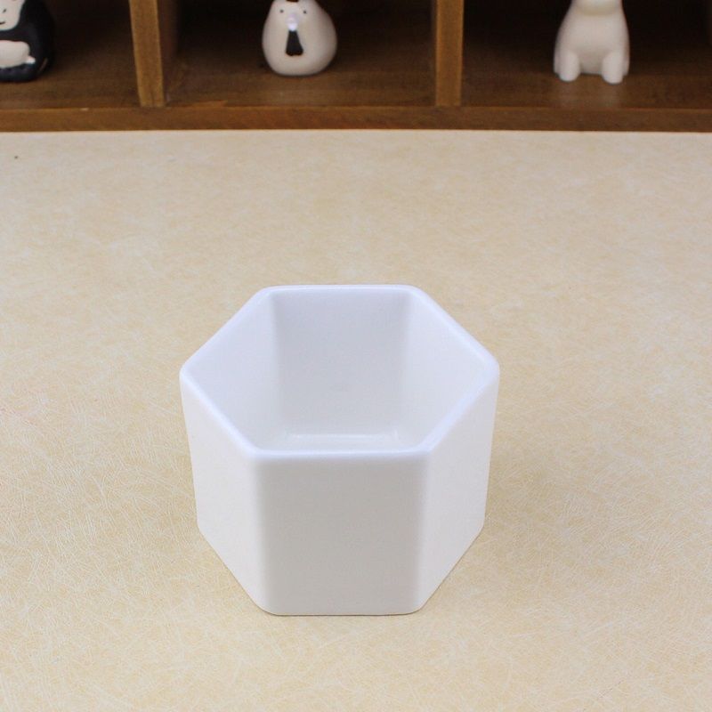 Discount Ceramic Bonsai Pots Wholesale Mini White Porcelain Flowerpots