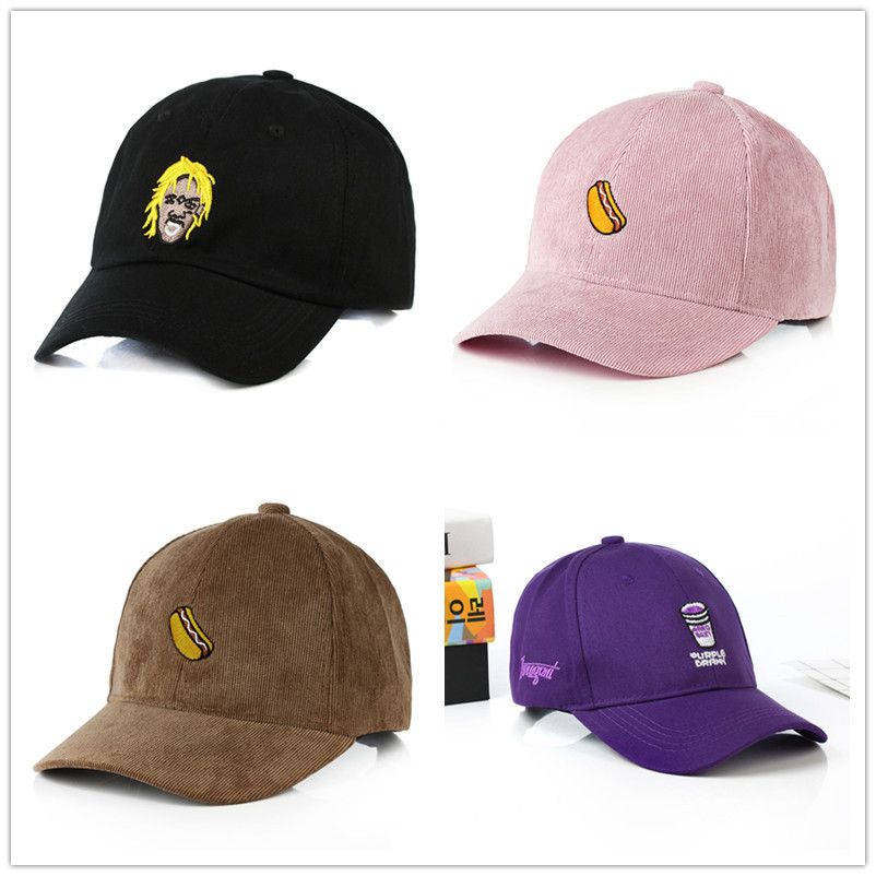 black designer baseball cap