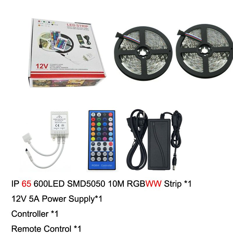 RGBWW 10M IP65 Striscia Set