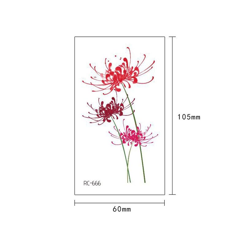 Small Equinox Flower Tattoo Sticker For Women Girl Wrist Back Foot Chest Watercolored Painting Body Art Temporary Water Transfer Sexy Tatoo From Homimly 0 44 Dhgate Com