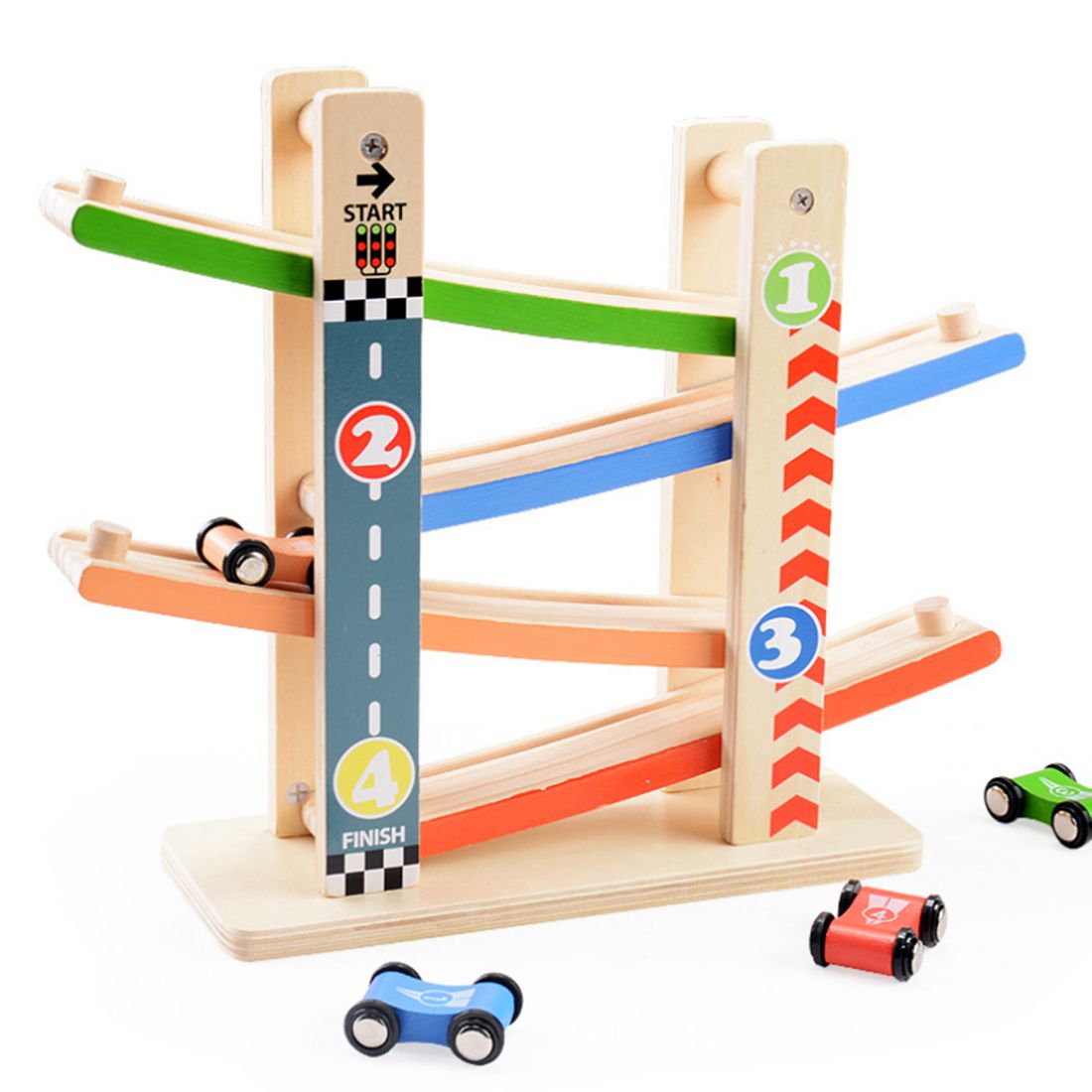rubber car track toy