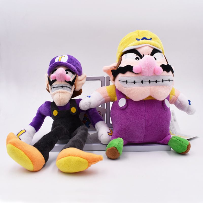 Super Mario Bros Waluigi Plush Doll Figure 11 inch Soft Stuffed Animal Toy Gift