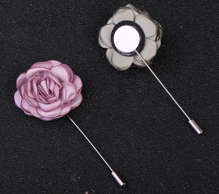 Women Camellia Flower For DIY Craft Brooch Pin Cloth Evening Dress Accessories