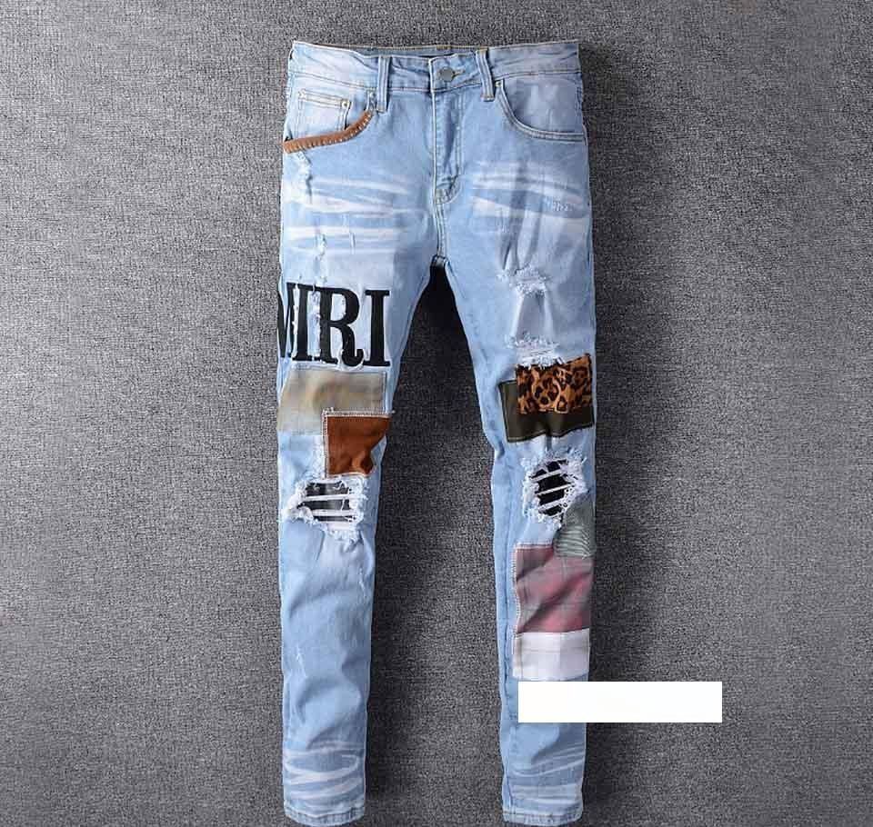 Men Designer Jeans Amiri High Quality 