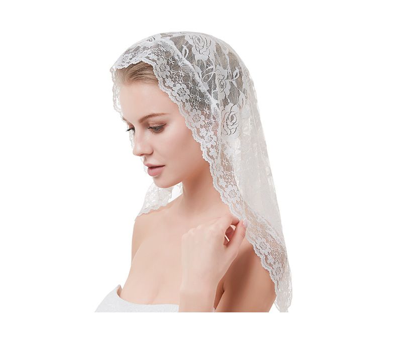 Bridal Lace Veil Bridal Tiara Veil Short Gauze Single Layer Cover