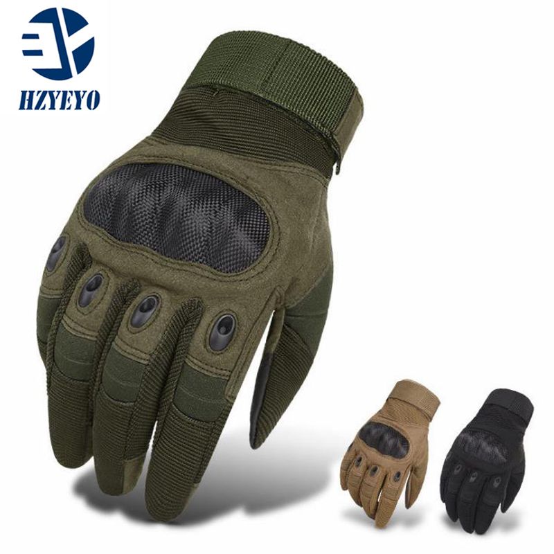 Guantes de dedo completo para motocicleta fibra de carbono con pantal Guantes de dedo completo para motocicleta fibra de carbono con pantal