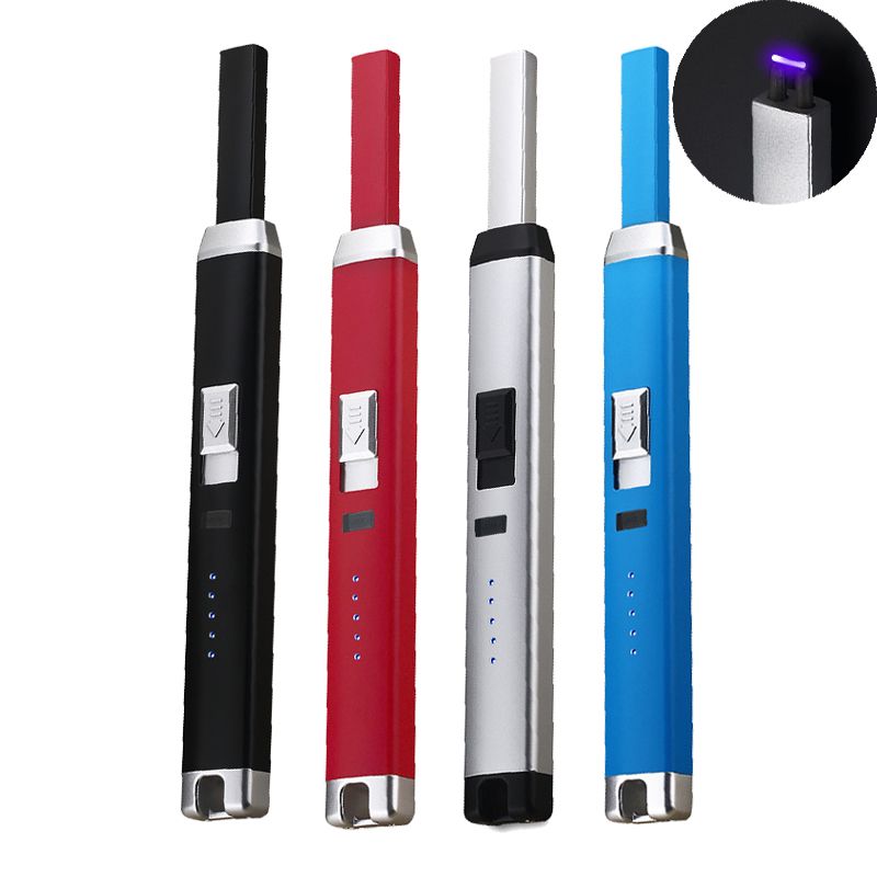 Electric Pulsed Arc Lighter for BBQ Candle Fireplace Windproof Safe Kitchen Rechargeable USB Lighters
