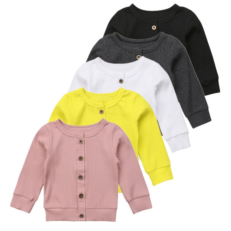 Baby Sweaters CoatToddler Kids Button Knit Cardigan Long Sleeve Infant Girls Boys Winter Cloths