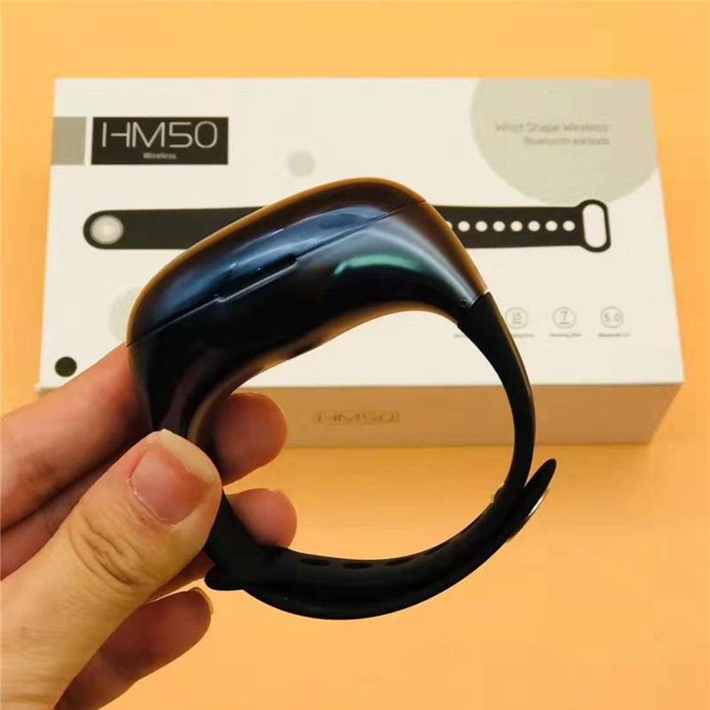 HM50 TWS Earbuds Fitness Tracker HiFi Bluetooth 5.0 Earphones Portable