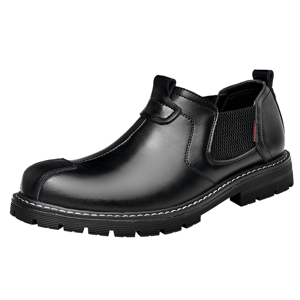 mens short leather boots