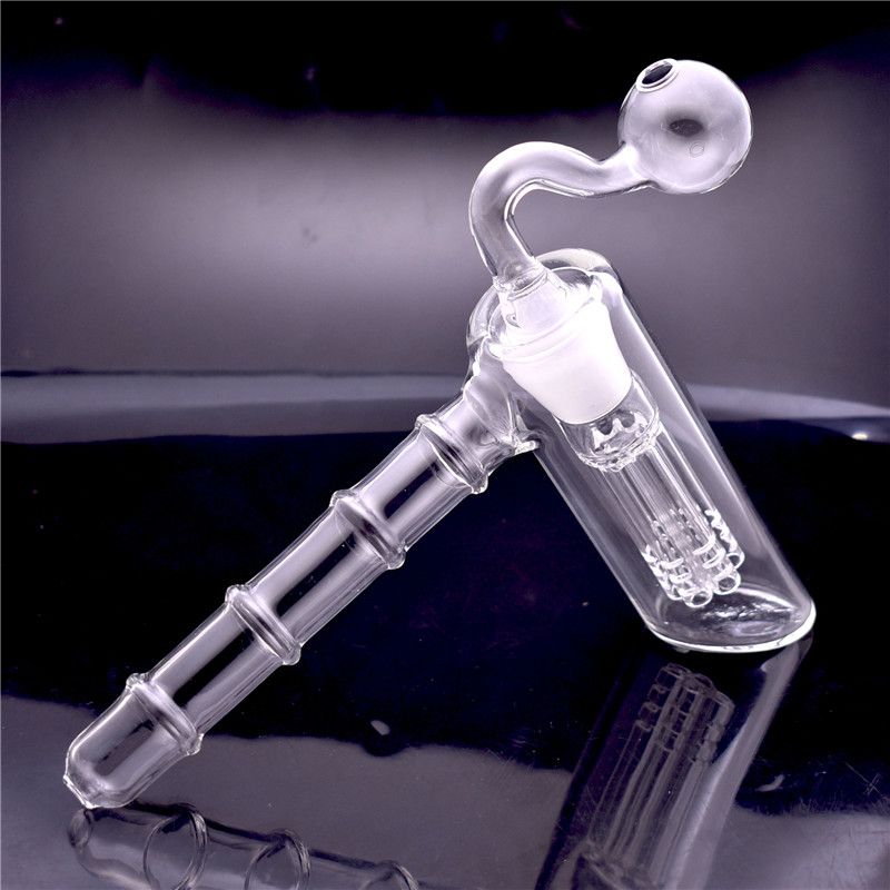 2021 Glass Hammer 6 Arm Perc Glass Percolator Bubbler Water Pipe Handle