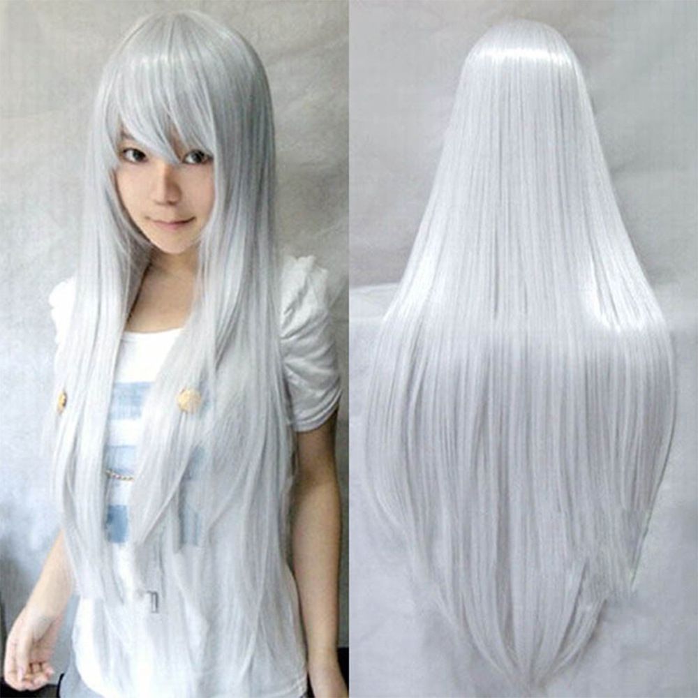 Ana Killing Pill Comic Wig Cosplay The Role Of Silver 100 Cm Long
