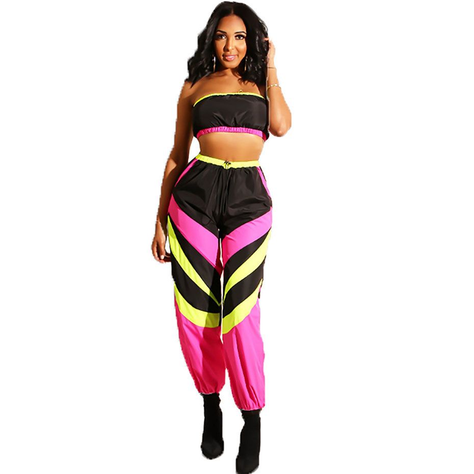 off shoulder jogging suit