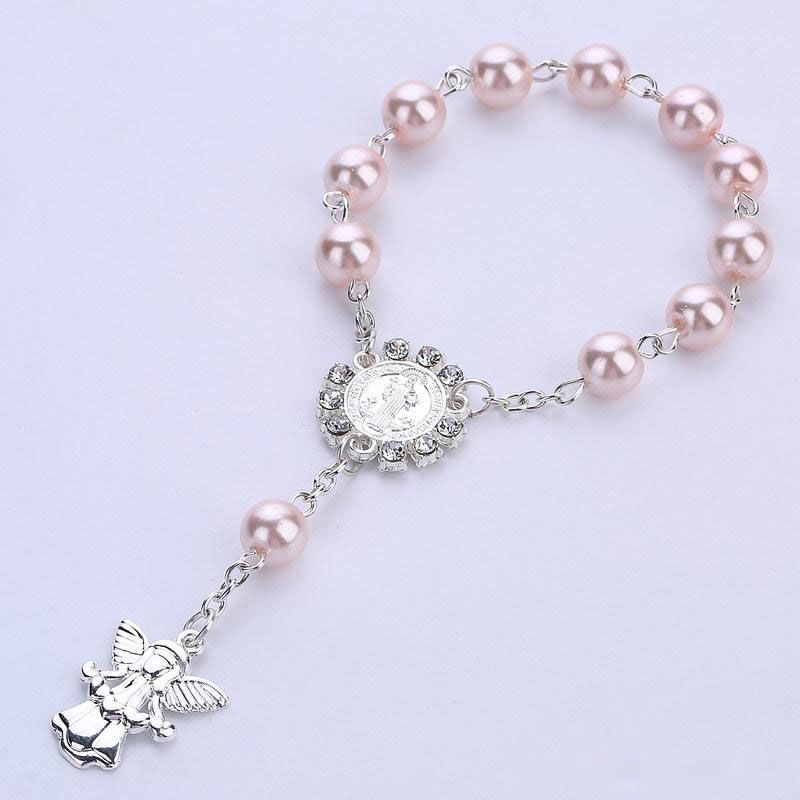 2020 Beaded Bracelet Christian Religion Wedding Gift For Guest Infant Baptism Supplies Rosary Bracelet Charm Bracelet Religious Jewelry From Flashdealsshops 170 4 Dhgate Com