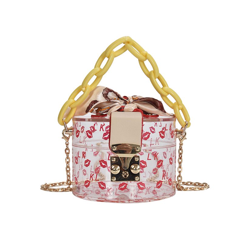 gold ring handle clutch bag