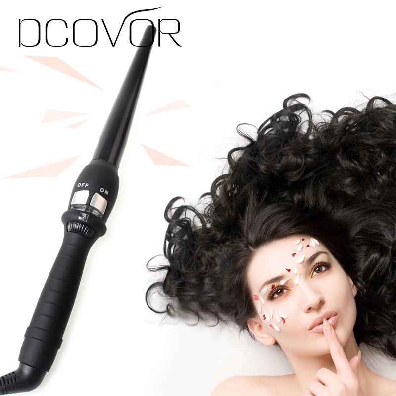 Curlers Conical Curling Iron Single Tube Ceramic Glaze Pear Flower