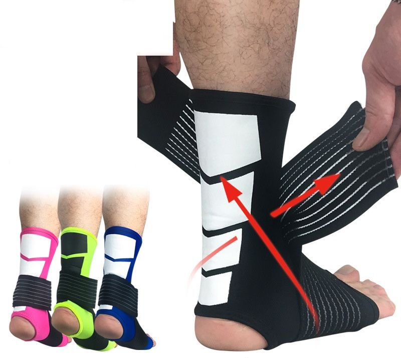 fútbol de baloncesto protección medias tobilleras vendaje del tobillo del de seguridad