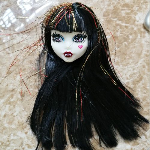 baby doll heads with hair