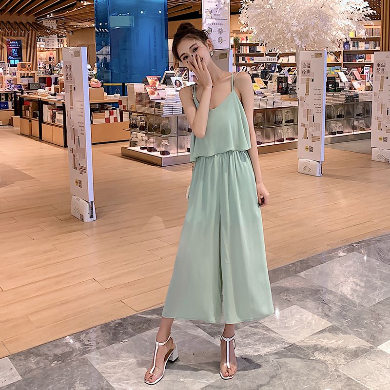 chiffon wide leg jumpsuit