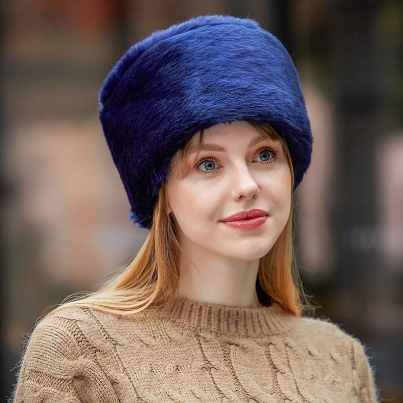 Women Faux Fur Hat Russian Cossack 