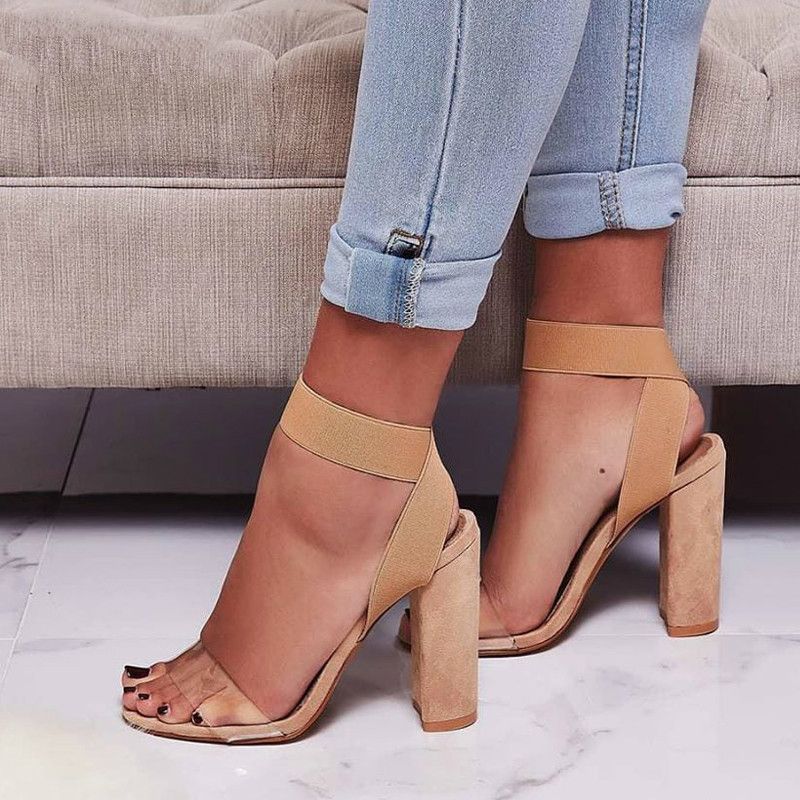 sandale ouverte a talon