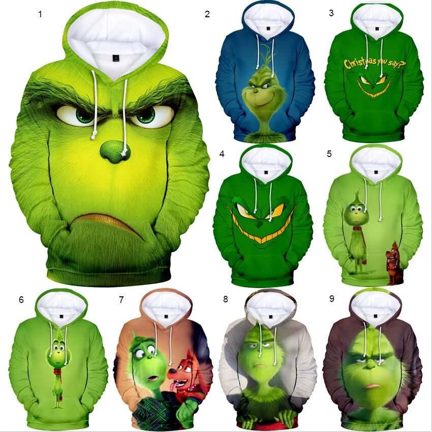 grinch moletom com capuz kids
