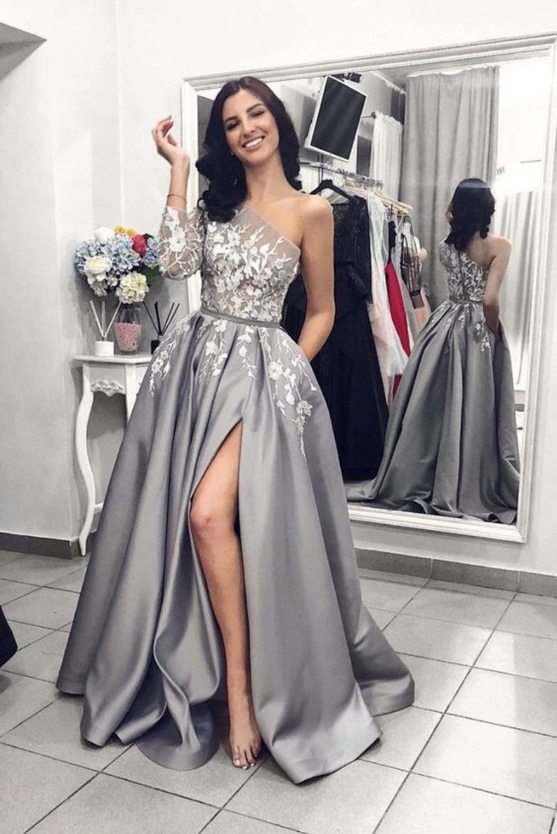 Vestido Gris Largo Fiesta Flash Sales, UP TO 50% OFF | www.apmusicales.com