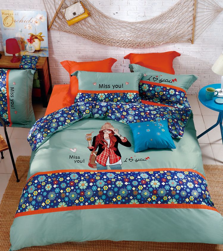 American Designs Childrens Single Bed Four Piece Bed Sheet Bedding
