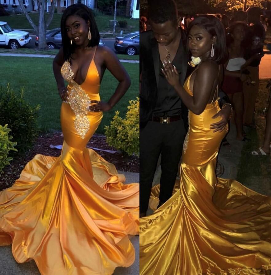 gold prom outfits