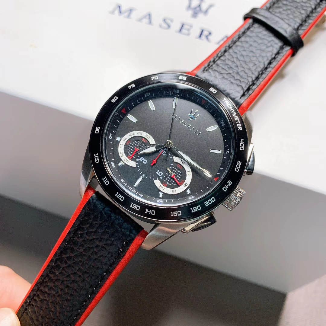 Acquistare Sport Watch Mens Maserati Potenza Zaffiro Maserati Logo Cruscotto  Aereo Dial Orologi Movimento Al Quarzo Con Cinturino In Pelle Nera  Economico | Consegna Veloce E Qualità | It.Dhgate