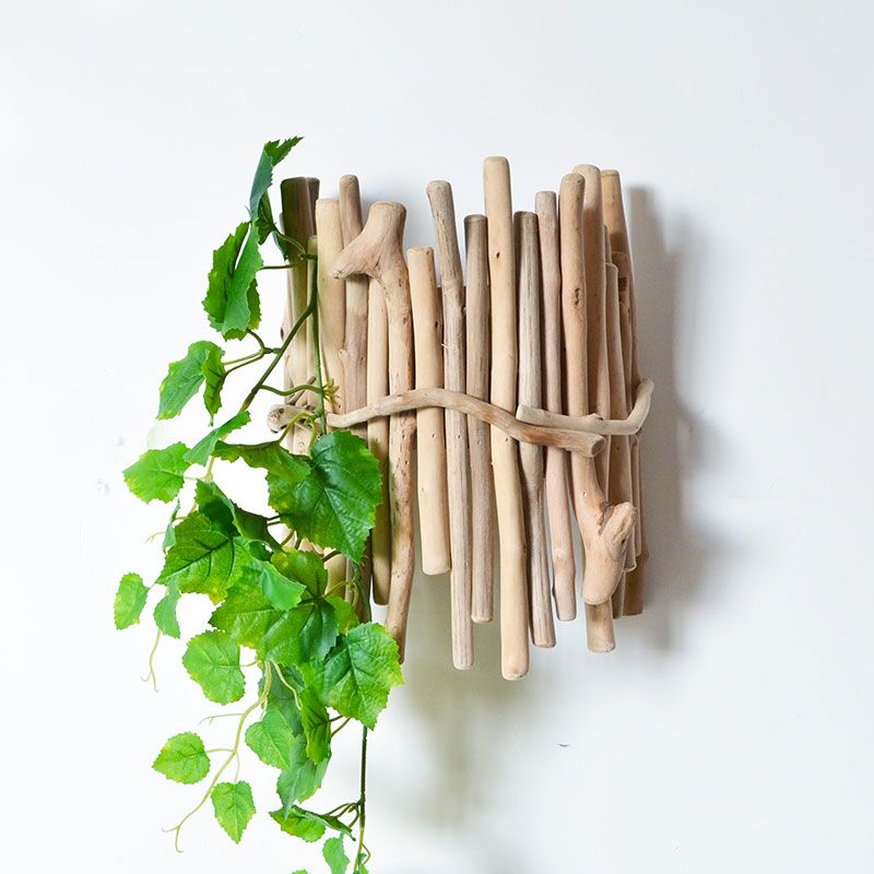 Solid Wood Wall Hanging Flower Creative Wall Decoration Pendant Living