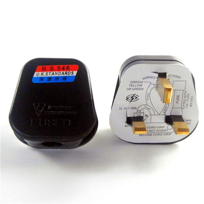 WHITE 13 AMP household fused plug BS1363//A NEW