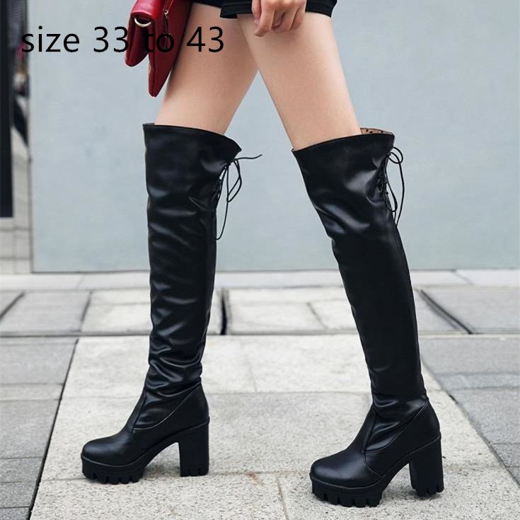 stylish thigh high boots