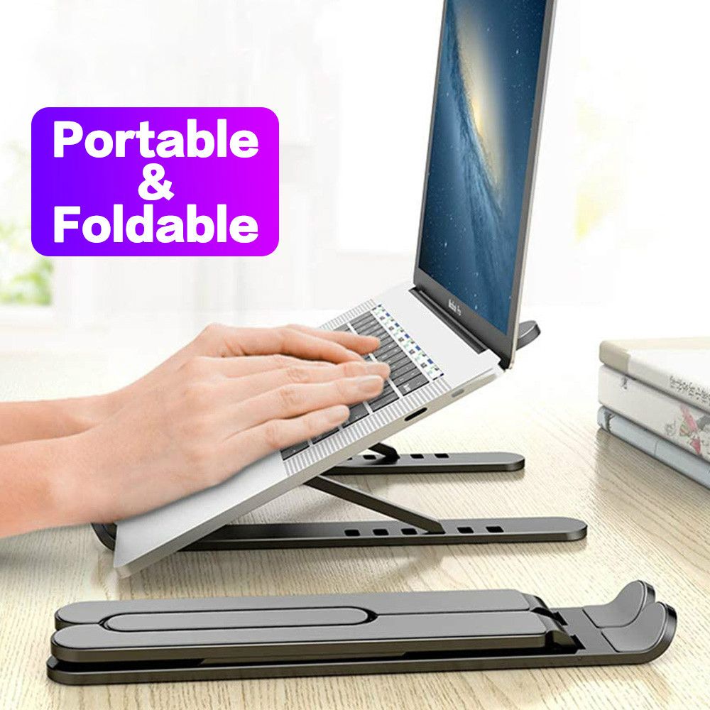 Tasinabilir Aluminyum Laptop Macbook Pro Hava Tablet Icin Standi Tutucu Dock Masa Pedi Dizustu Metal Dizustu Sogutma Ped Laptop Stand Laptop Cooling Pad Tablet
