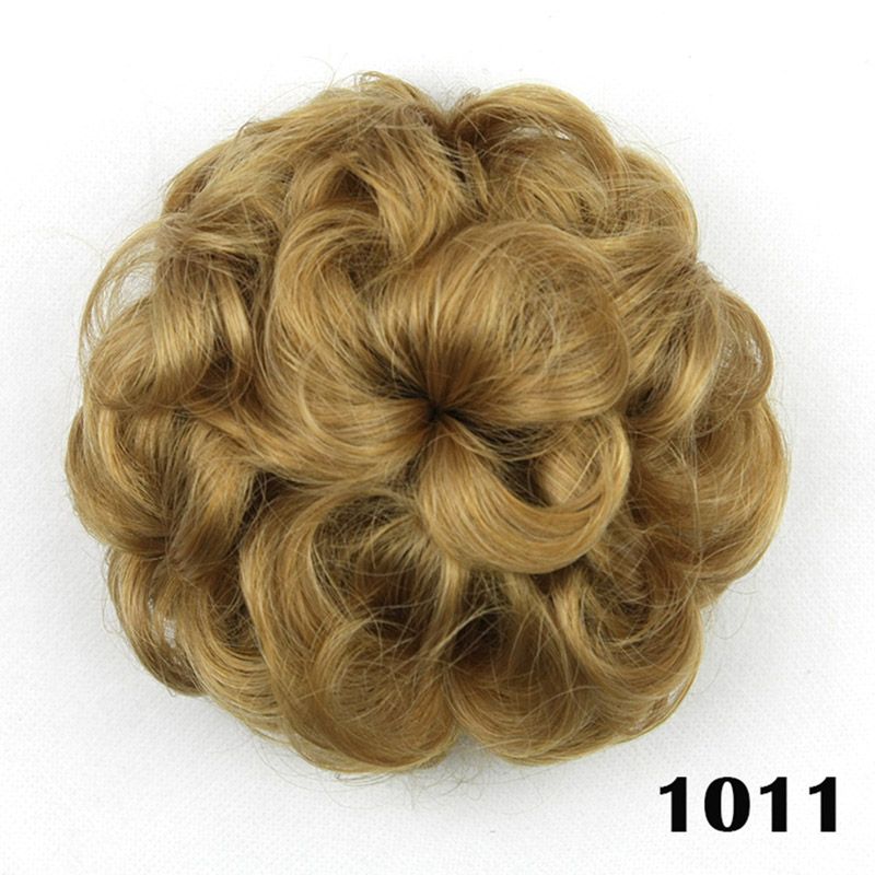 Ladies Drawstring Chignons Extension Bun Mushroom Hair Bun Top