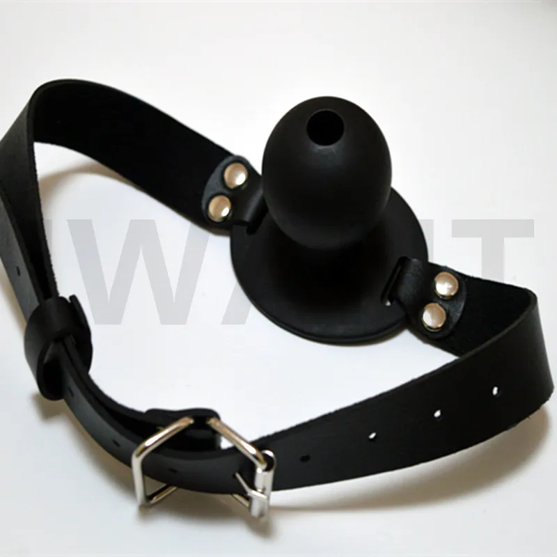 Bâillon SM En Cuir à Boucle O-Ring - Jeu De Rôle Bondage Réglable Pour Couples