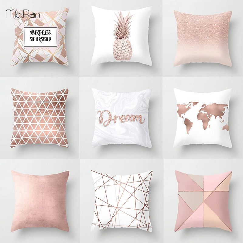 Fashion Cushion Cover Polyester Geometric Throw Pillow Case Car Home Sofa Decor