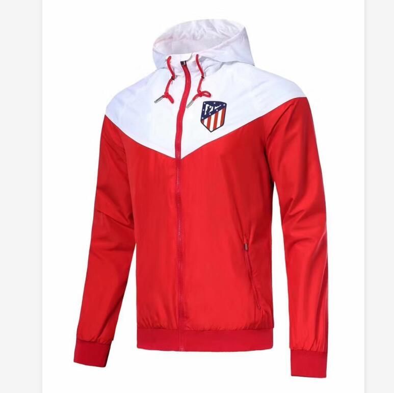 calidad del equipo de fútbol de la chaqueta 2020 diseñador del resorte chaquetas rompevientos con capucha fútbol de los jerseys de la cremallera Deporte de Abrigo S-XL