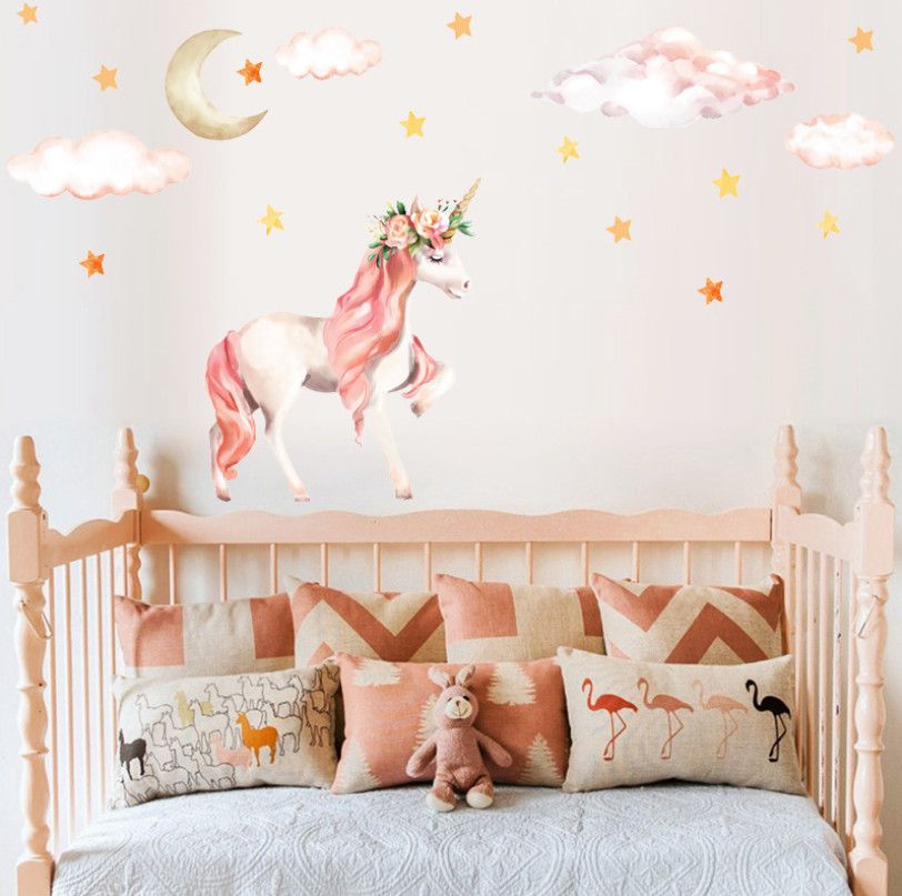 Cute Baby Wall Stickers For Baby Room Wall Decals For Bedroom Kids Room Decoration Accessories Sticker Mural Wall Decor Wall Stickers Baby Nursery