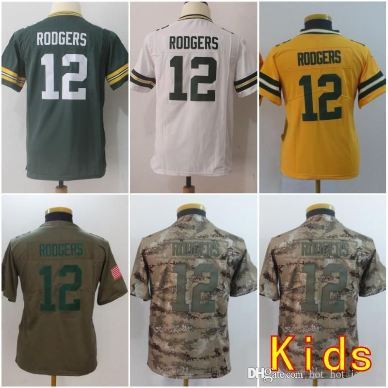 aaron rodgers youth xl jersey