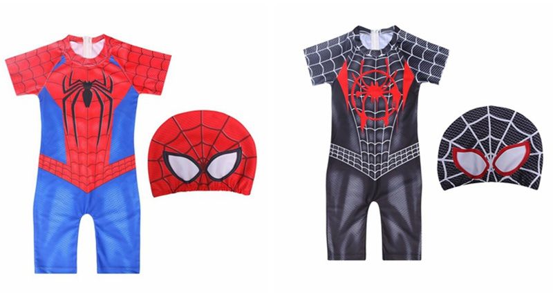 boys spiderman swimsuit