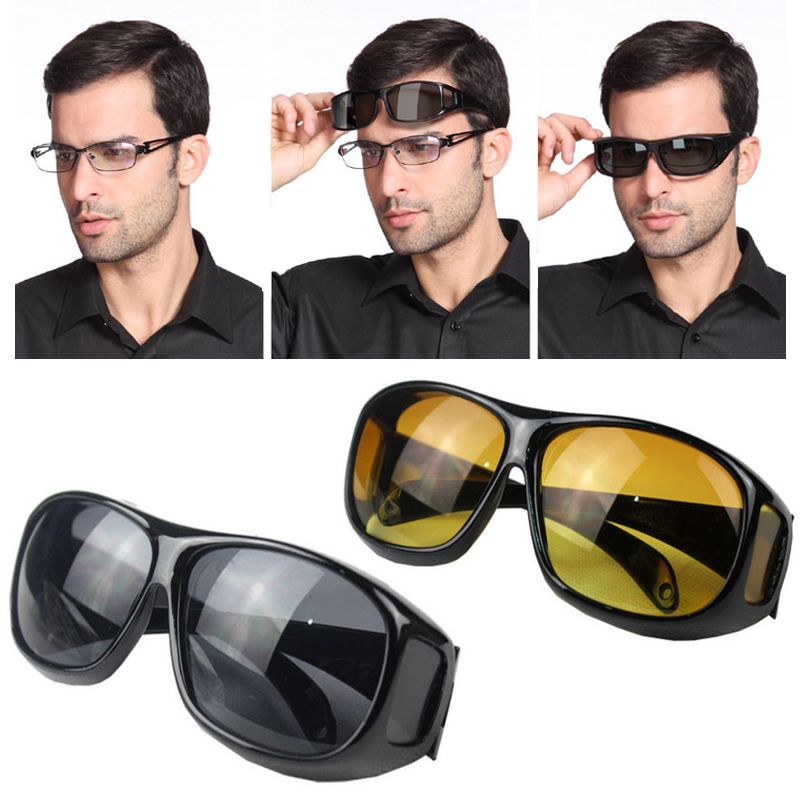 Durable HD Night Driving Vision Care Eyes Protective Eyewear Glasses Sunglasses