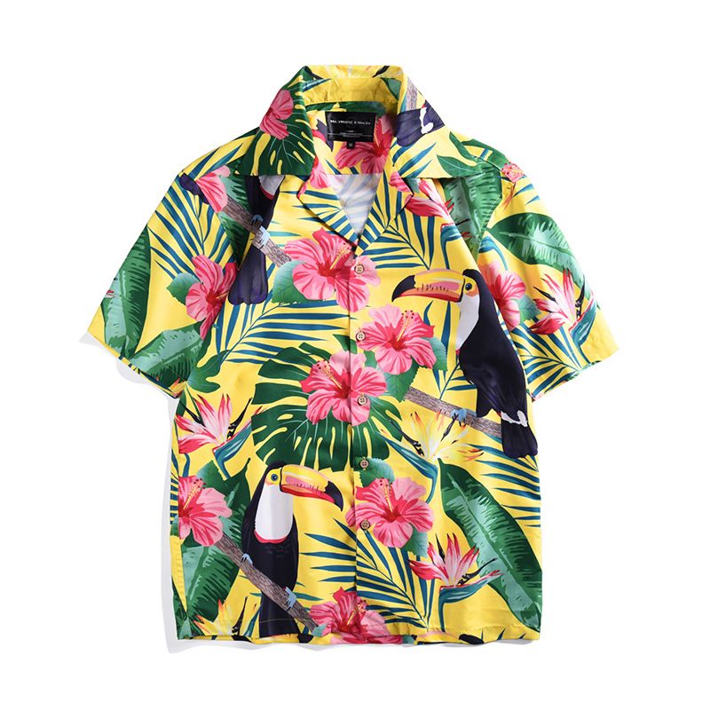 camisa estilo tropical