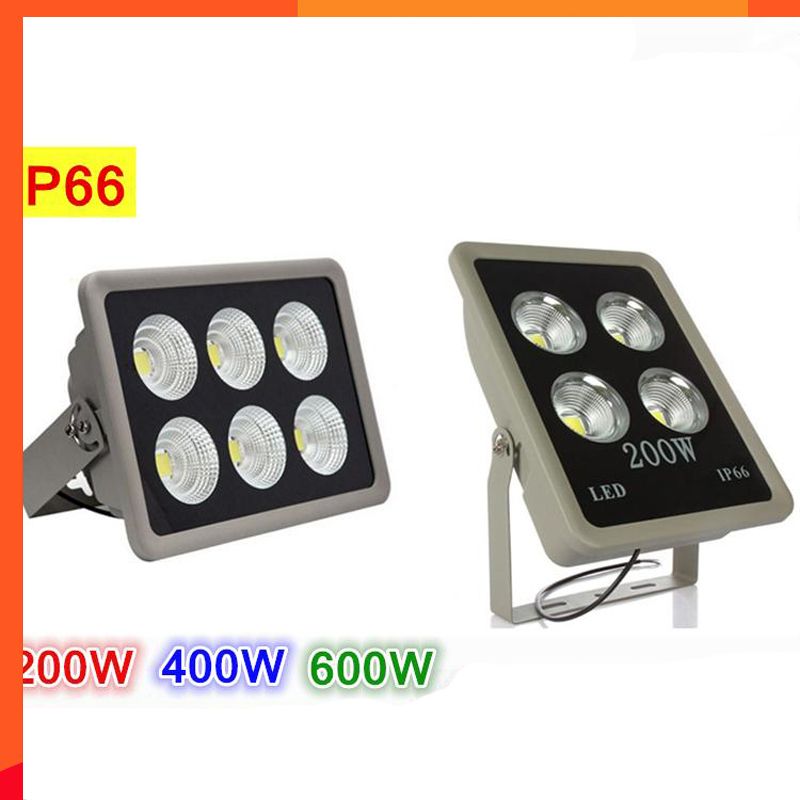compre 2 unids lote nuevo led reflector led luz de inundacion 200 w 400 w 600 w sportlight reflector exterior reflector spot spot lampara exterior a