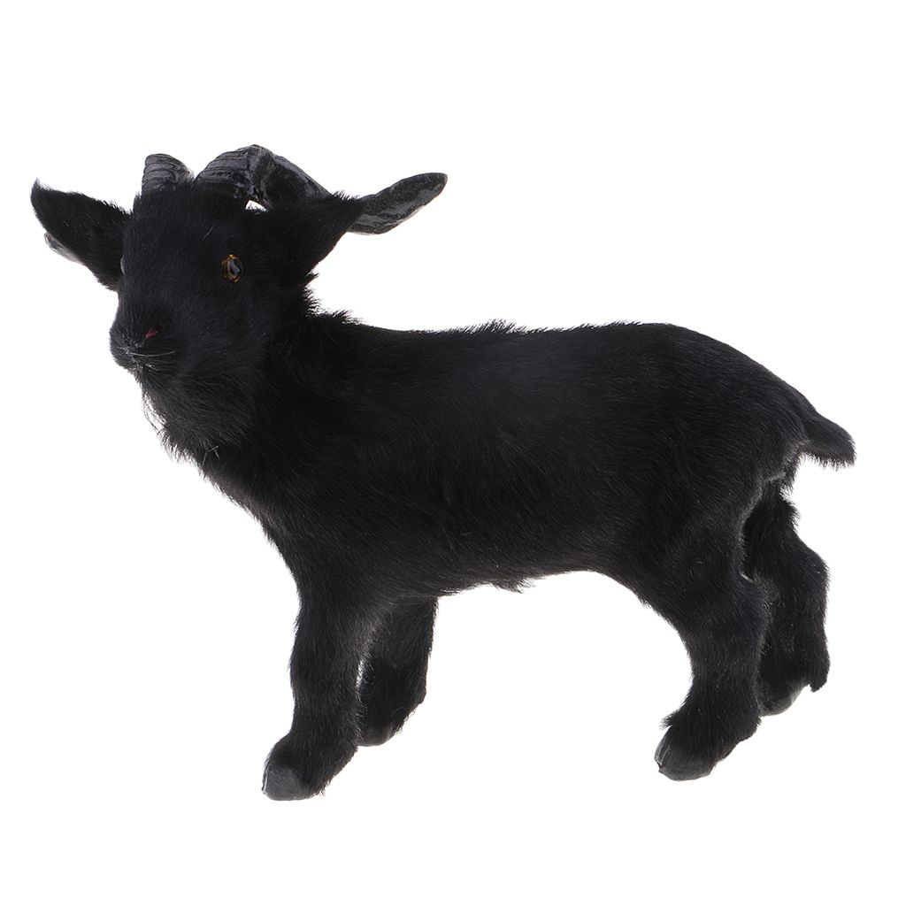 black goat stuffed animal