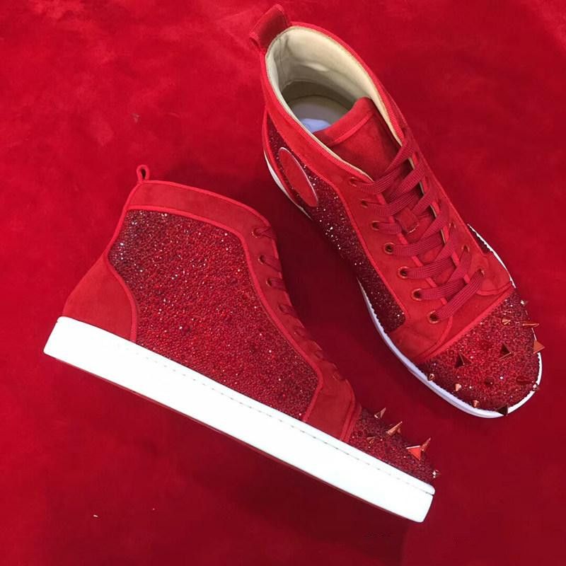 red bottom sneakers for women