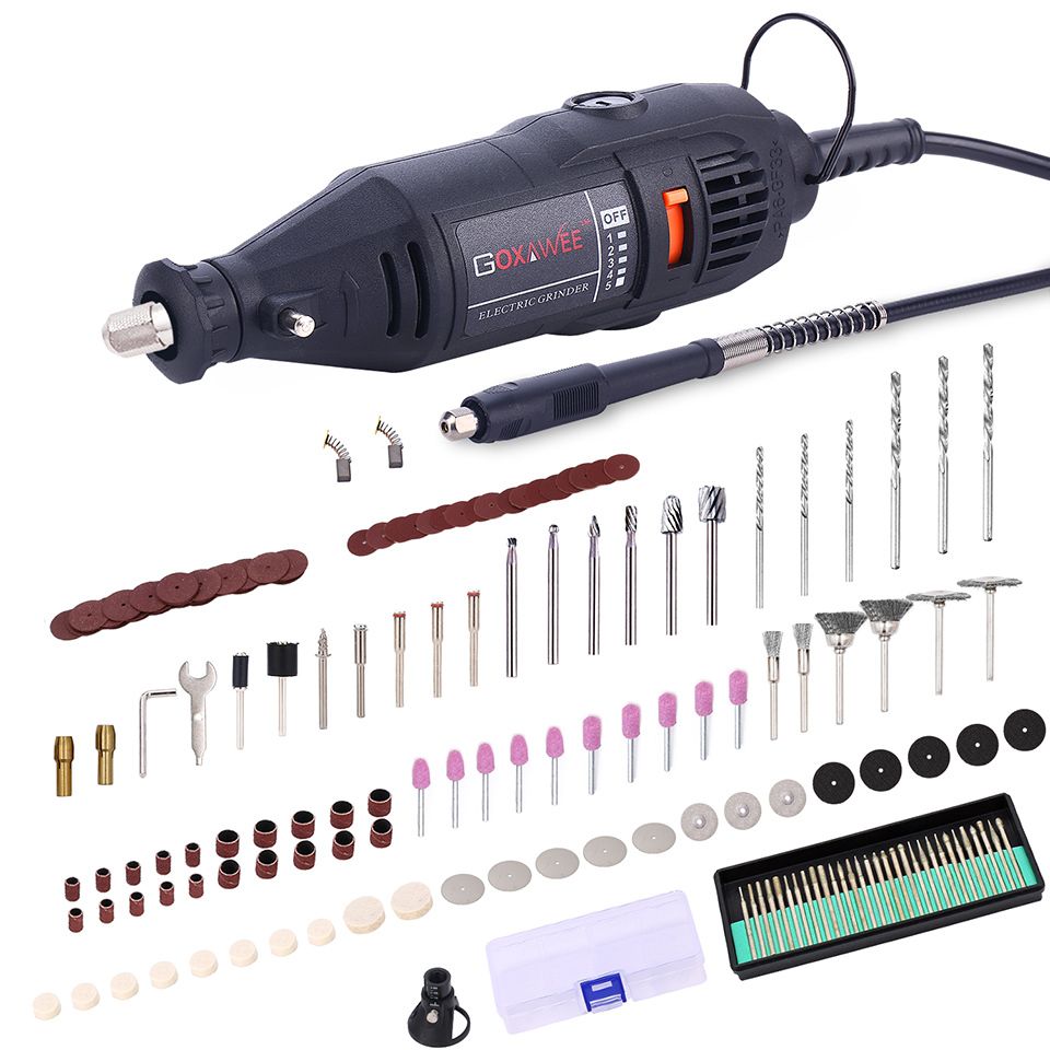2021 GOXAWEE Electric Mini Hand Drill Rotary Tools Metal Wood Engraver