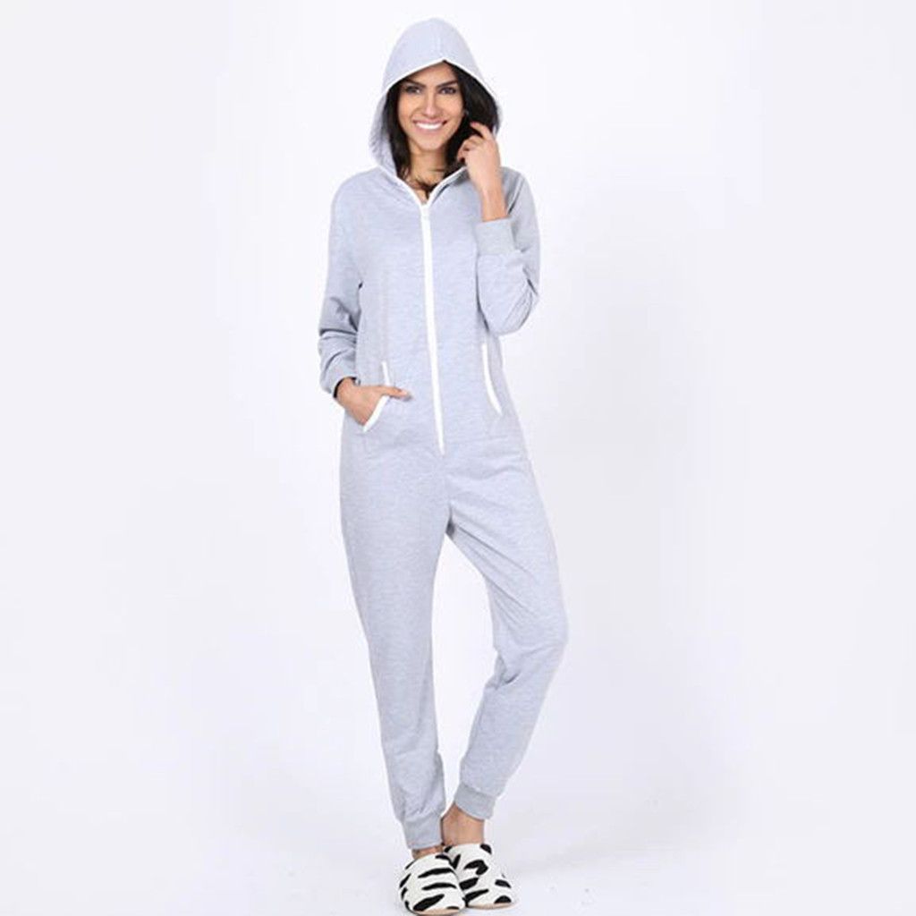 womens hooded jumpsuit